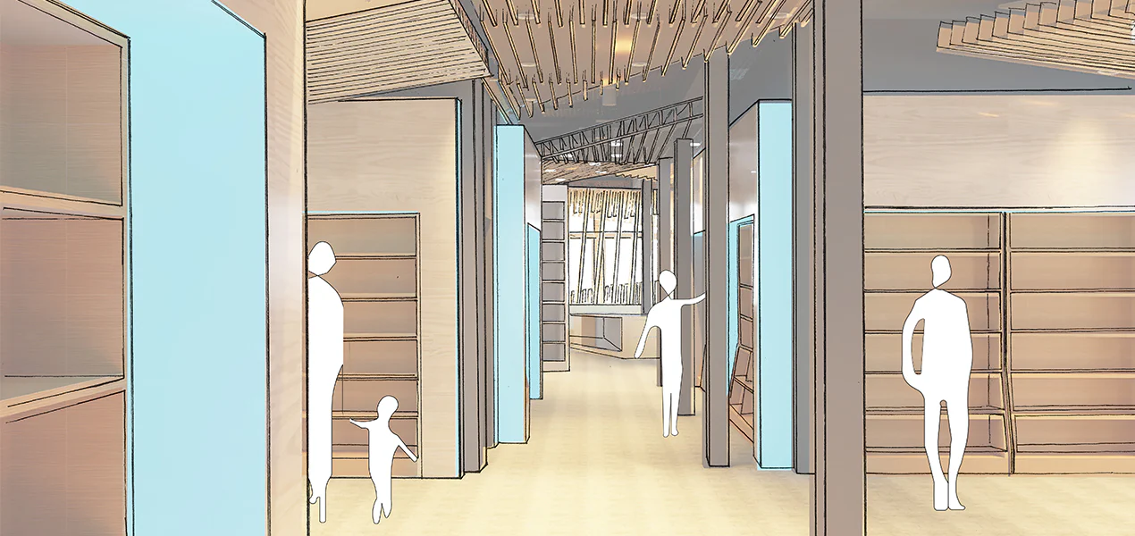 Creative Renovation at Octavia Books to Connect Neighboring Restaurant